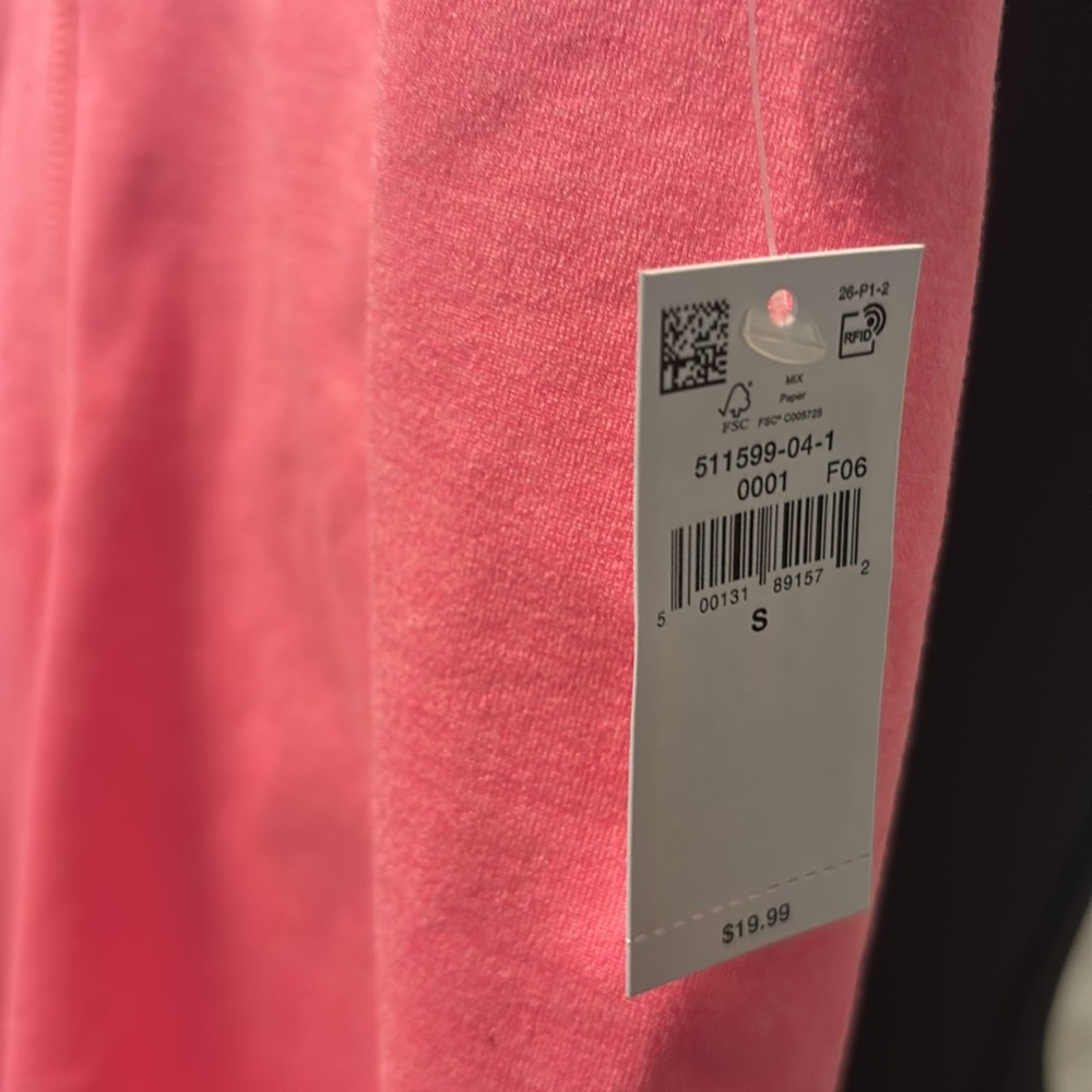 Old Navy Extra High-Rise criss cross waist 6 inch bike shorts pink size s NWT - Picture 3 of 4